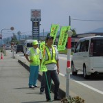 黒東交通安全　立哨活動①